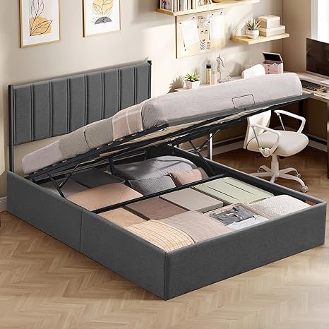 Avis VASAGLE Lit Coffre 140 x 190 cm