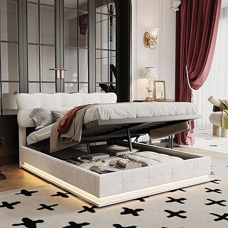 LONELYO Lit Coffre 140x190 cm